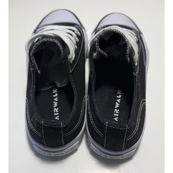 Airwalk Legacee Black & White Canvas Sneakers Lightweight Womens Size 5 New - Picture 7 of 10
